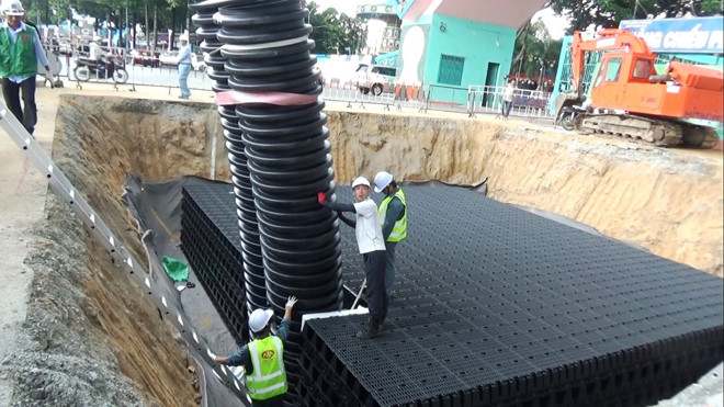 ​Cận cảnh hồ điều tiết chống ngập công nghệ Nhật Bản đầu tiên tại Sài Gòn